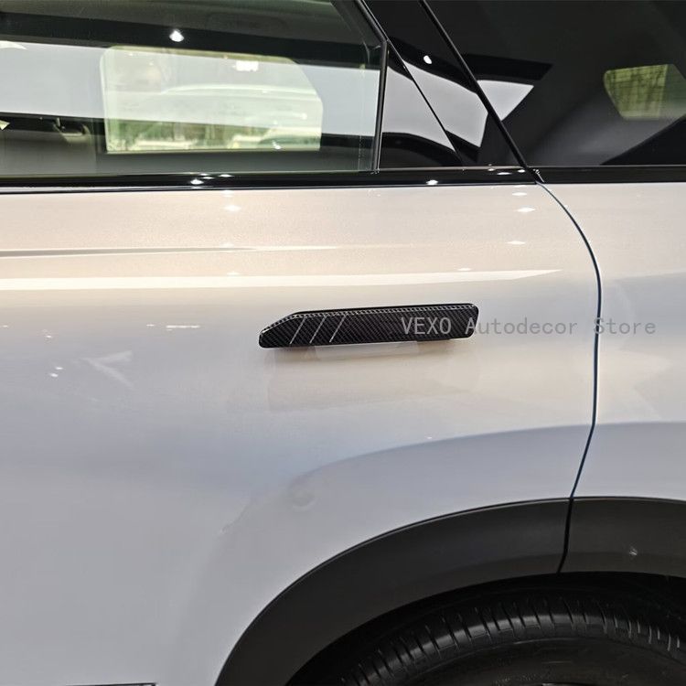 For Chery JAECOO J7 PHEV Tansuo 06 Door Handle Covers Fiber Pattern Car Door Handle Protective Stickers Cover Decor Accessories