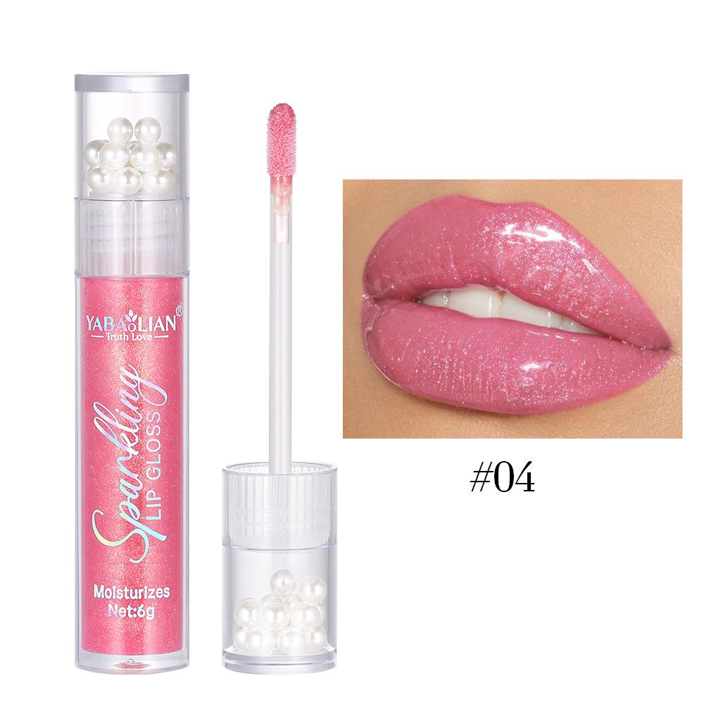 Pearl Glitter Lip Gloss Waterproof Shimmering Lip Gloss Hydra Moist Long Lasting Candy Color Sexy Lip Glaze