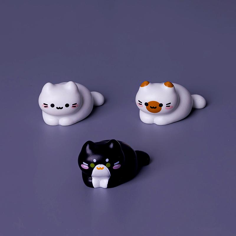 8Pc Cute Cat Animal Decoration Resin Craft Miniature Figure Tiny For Bonsai Fairy Garden Home Decor
