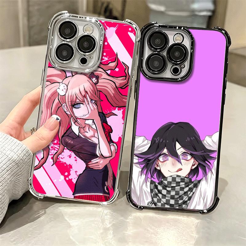 Аниме D-Danganronpa Покрытие Чехол для телефона Для iPhone 16 17 Pro Max Air 16E 14 15 Plus 12 13 Mini Противоударный Чехол с Airbag