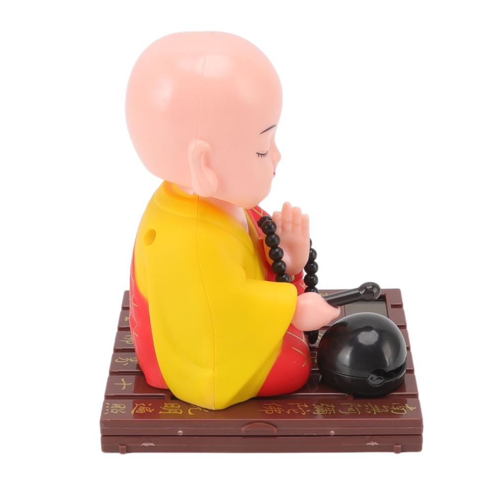 Plastic Light Swinging Monk Ornament Auspicious Desktop Monk Decor Office Desktop Ornament