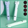1pc Funny Pet Cat Pen Laser Multifunction USB Multi-pattern Projection Three-in-one Laser Toy Feather Stick Animal Toys
