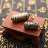 Keychains Brass Buddha Guanyin Hanging Pill Box Medicine Case Container Bottle