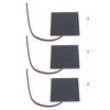 3 Set Small Solar Panels Professional 1W Monocrystalline Silicon High Efficiency DIY Solar Panels