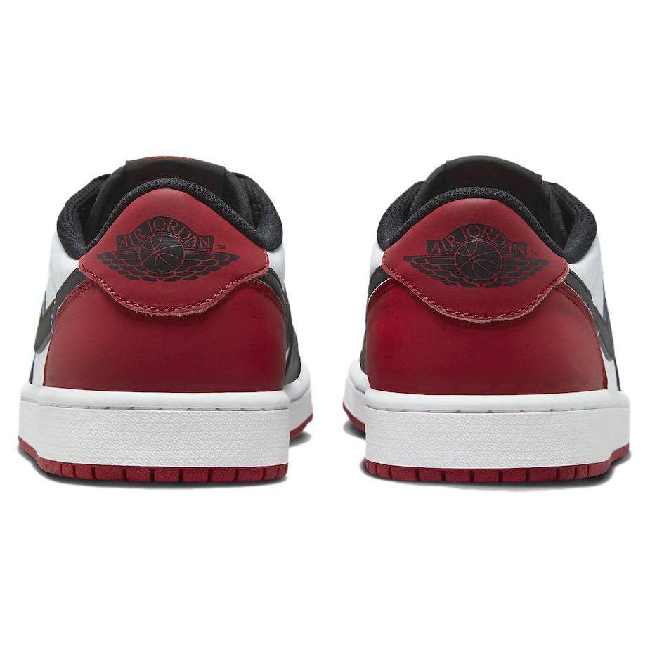 Air Jordan 1 Retro Low OG Black Toe Unisex Sneakers White Varsity-Red CZ0790-106