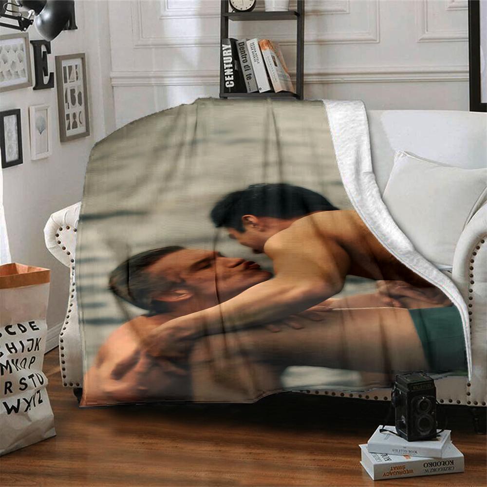 Ocean Kiss Romance Blanket Soft Throw Blanket For Home Bedroom Bed Sofa Travel Office Solid Christmas Blanket