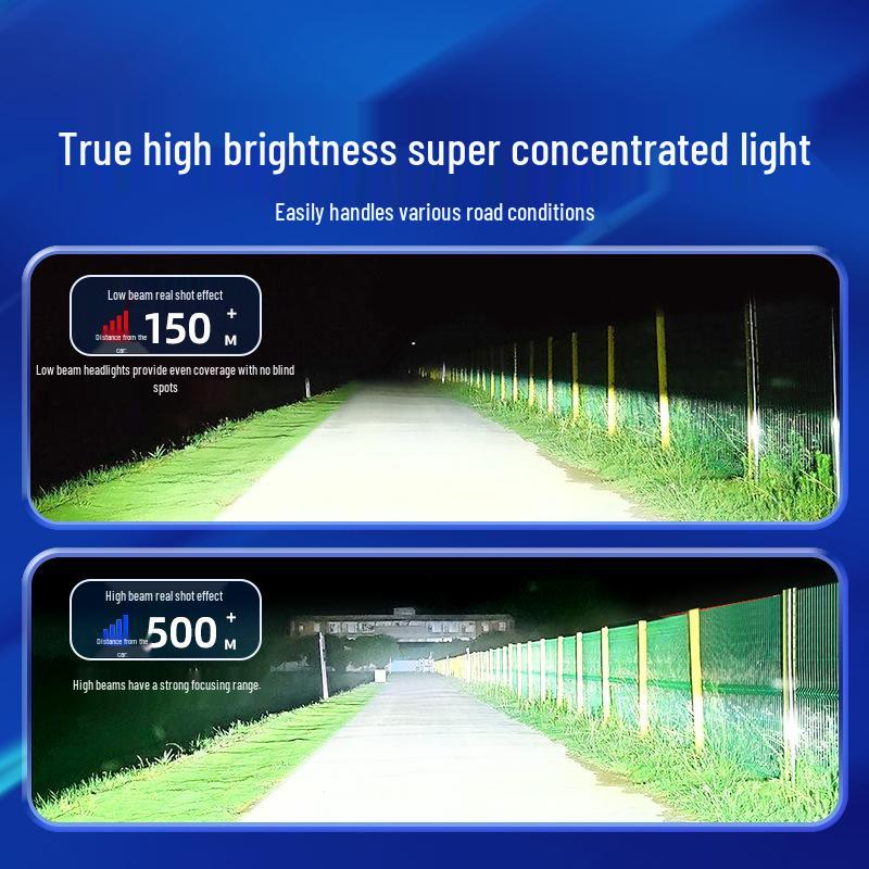 Совместимые светодиодные фары для автомобилей: H7, H11 (ближний свет), H1 (Дальний свет), H4 (интегрированный высокий/низкий), 9005 (лазер).