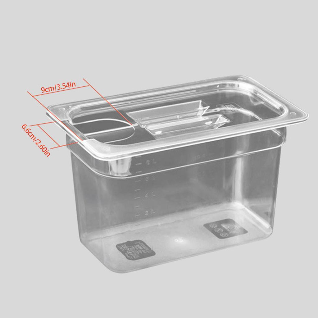 Эффективный контейнер для су-вид 6 л Прозрачная емкость для медленного приготовления Легкий мониторинг и точный контроль температуры Водяной бак