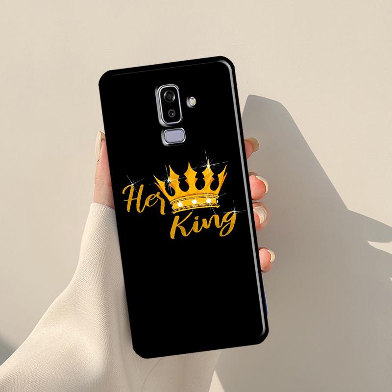 Пары Crown QUEEN и KING для Samsung J3 J5 J7 J510 J310 J330 J710 J730 J1 A3 A5 2016 2017 J4 J6 Plus J8 2018 Чехол