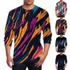 Men's T Shirt O-Neck Clothing Apparel Outdoor Long Sleeve Print Fashion Designer Vintage