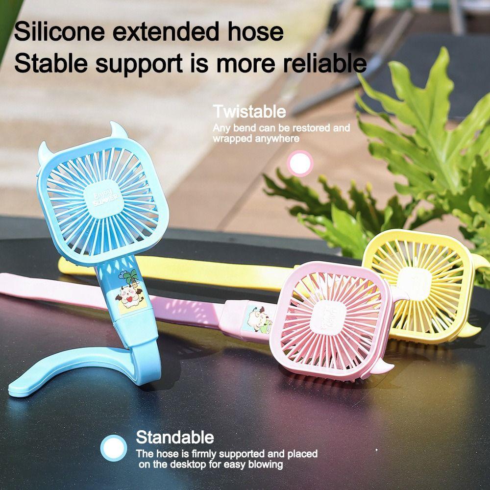 USB Charging Fan 360° Rotate Handheld Fan Portable Baby Stroller Mini Fan Stroller Accessories