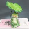 Юшенг Лягушка Зонтик Украшение Аквариум Лягушка Статуя Уличный Декор Погодоустойчивая Смола Лягушка Тематическая Фигурка