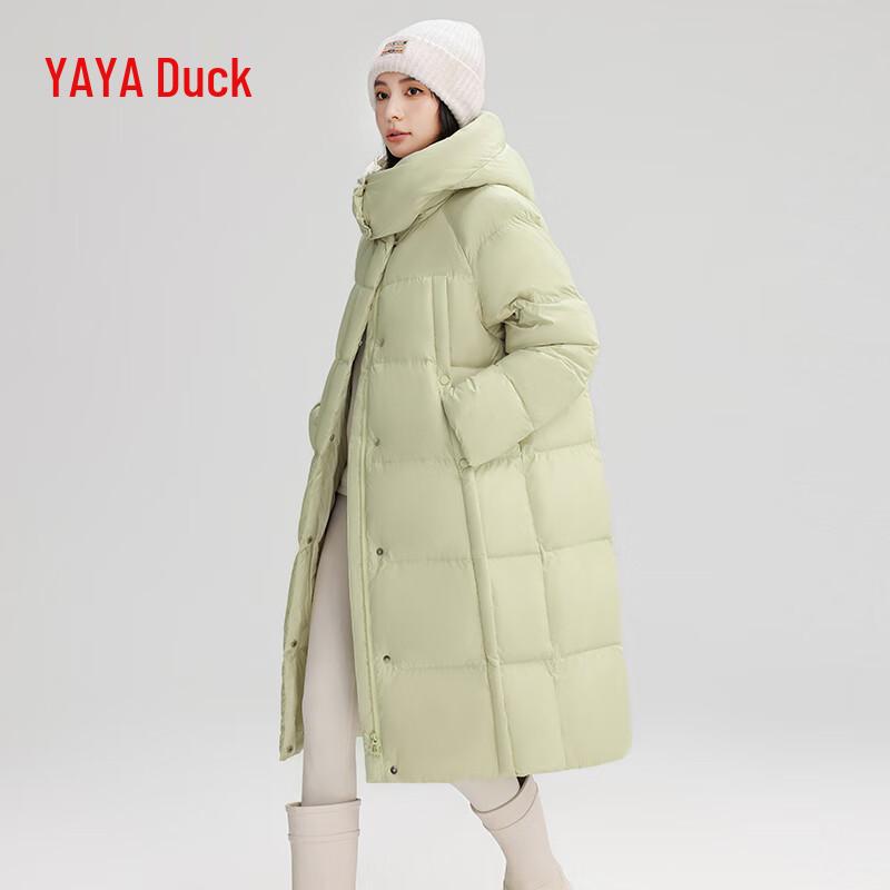 YAYA Women's Over-Knee Duck Down Winter Coat