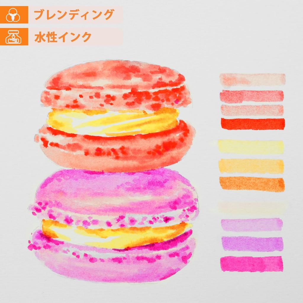 Ohuhu Illustration Markers Brush and Extra Fine Point 40 Color Set Watercolor Illustration Pen Color Pen Brush Tip Twin Marker Pen Notebook Drawing