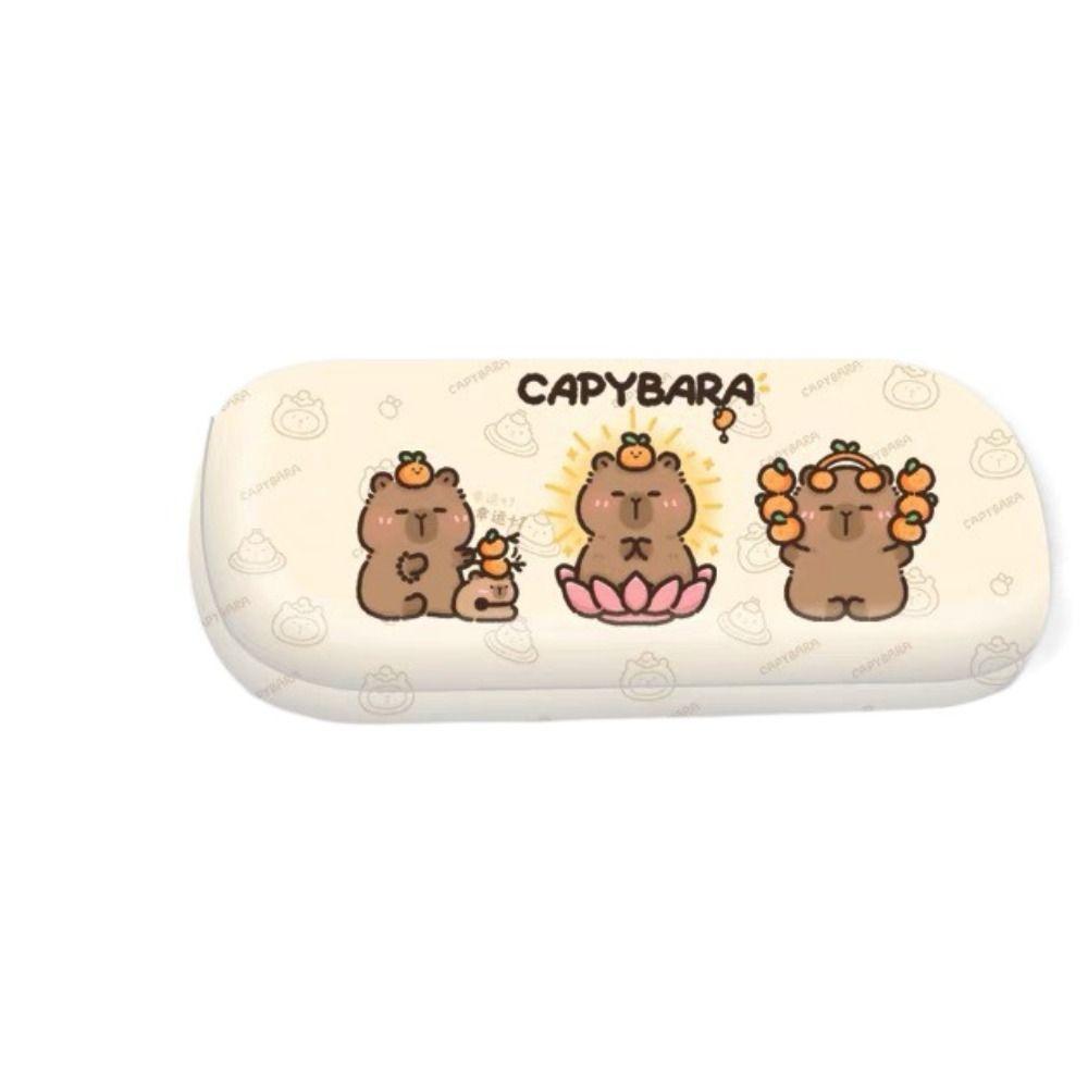 PU Leather Sun Glasses Case Cartoon Sunglasses Protective Cover Capybara Sunglasses Box  Universal