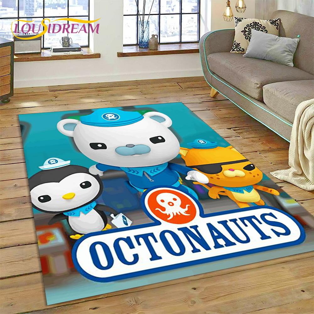 3D Мультяшный Коврик The Octonauts Barnacles, Ковер для Гостиной Спальни Дивана, Декоративный Придверный Коврик, Детский Нескользящий Коврик для Пола