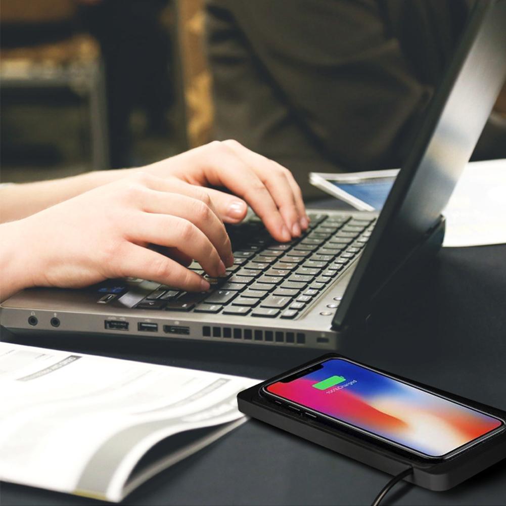 Car Wireless Charger Silicone Non Slip Pad For IPhone Phones Station Car Pad And Charging Wirel V3K4