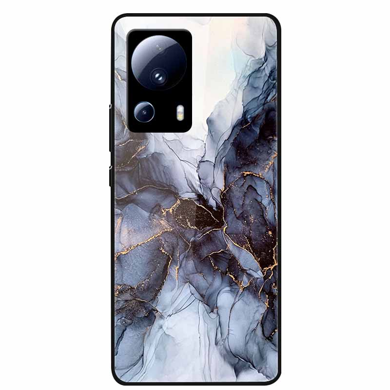 For Xiaomi 13 Lite 5G Case Tempered Glass Hard PC Back Cover For Xiaomi 13 Lite 2023 Phone Cases Mi 13Lite Silicone Bumper Capas