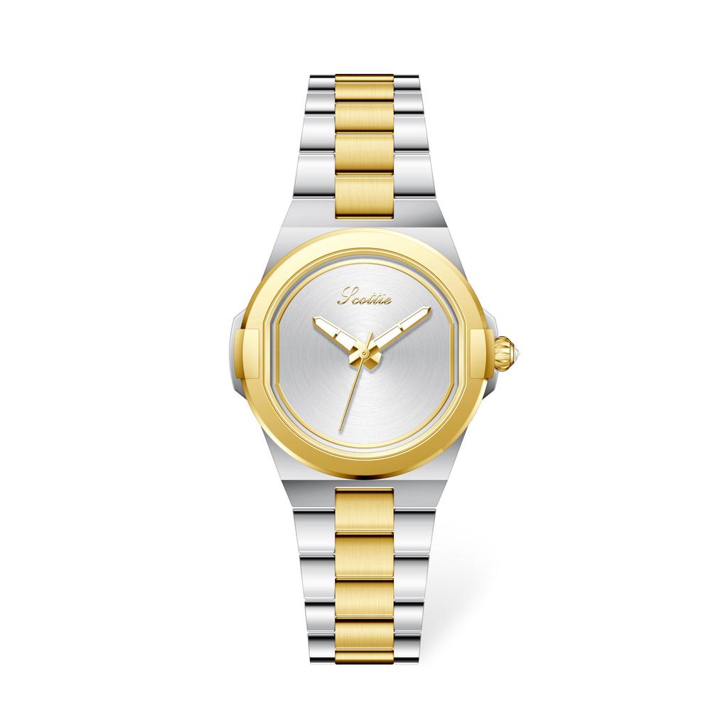 New Elegant Women'S Watch, Creative, Trendy, Stylish, Cool Steel Strap, High-End Luxury Women'S Watch, Women'S Accessory.