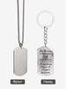 Blessed Gift Stainless Steel Necklace Key Chain ,Ideal Gift for Men, Couples, Boyfriend, Family & Friends