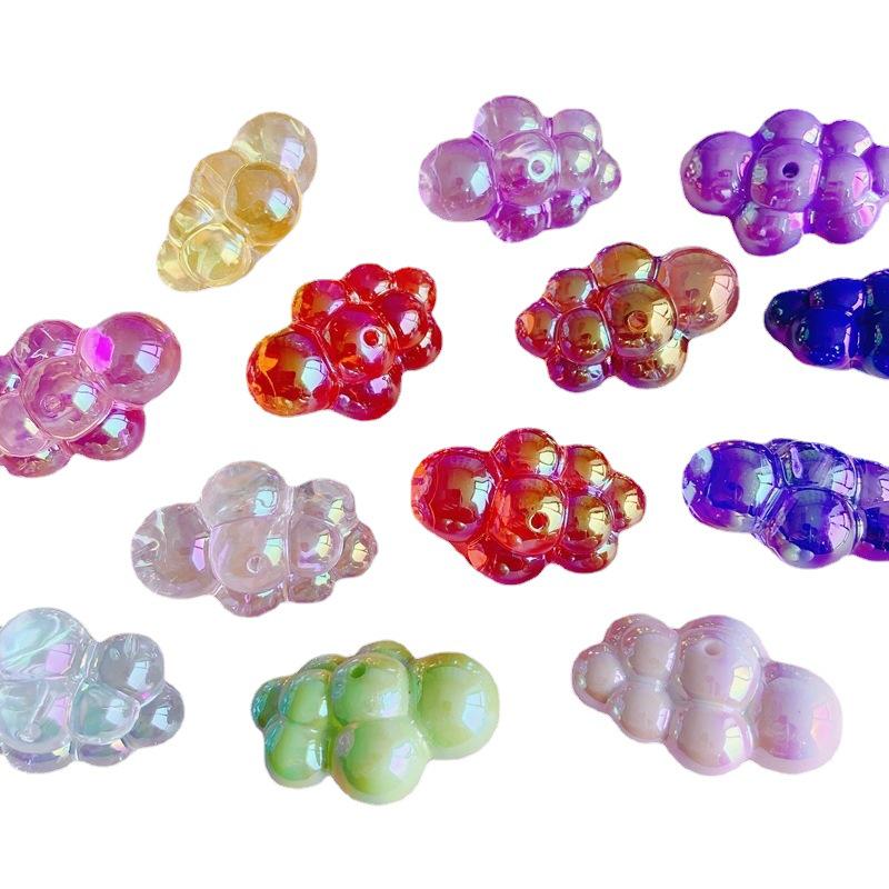 Цветной акриловый брелок-подвеска в виде облака для самодельных ювелирных изделий и телефонных цепочек