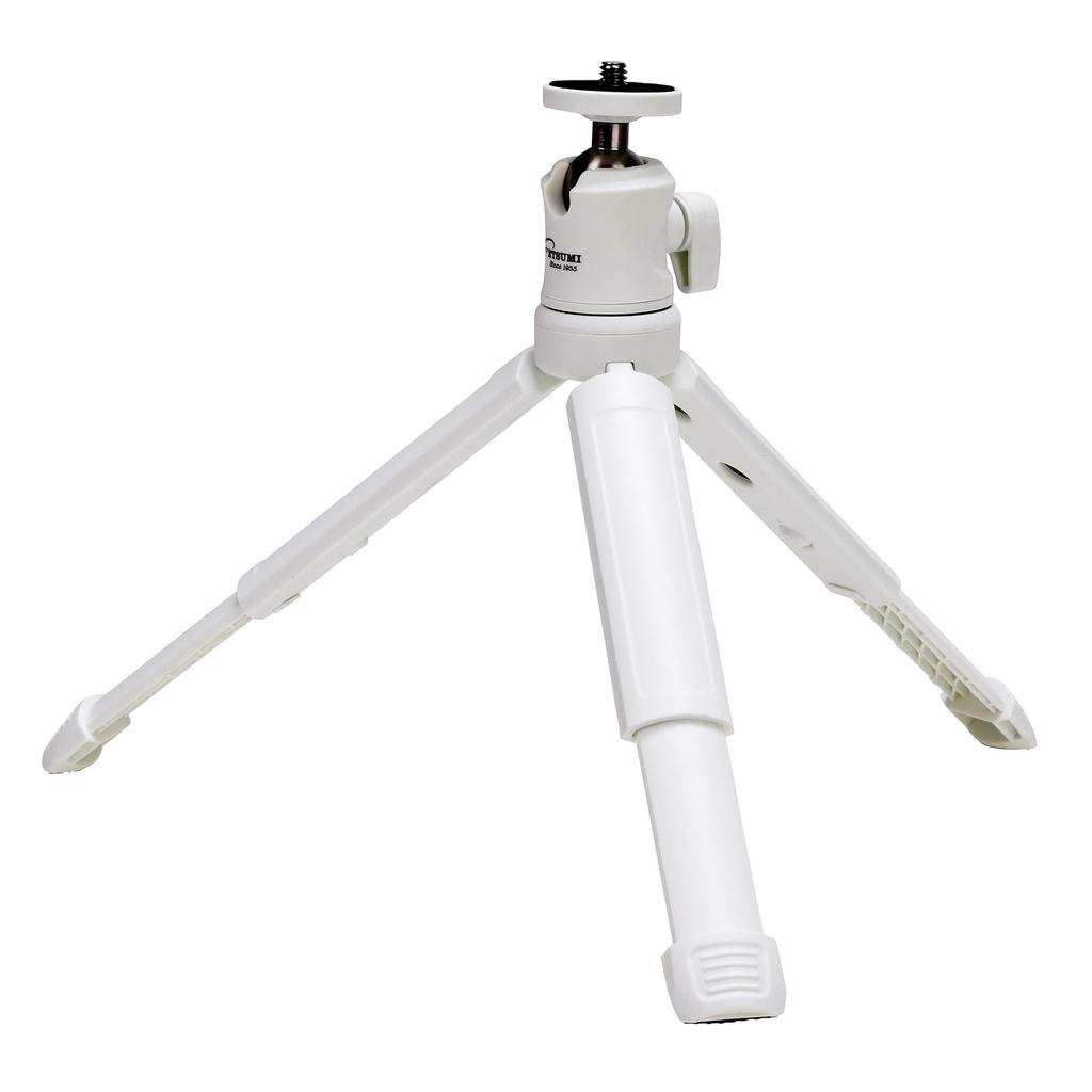 Etsumi Tetra Grip Pod Штатив-тренога настольный 3 Максимальная длина Легкий штатив, Секции, 160 мм, 105 г, Белый, VE-2335