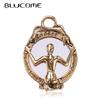 Woman Standing In Front Of Mirror Shape Brooches Gold Color Jewelry Clothes Accessories Women Suit Lapel Pins