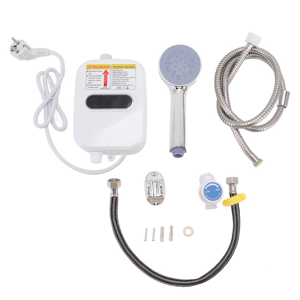 3500 Вт проточный водонагреватель электрический мгновенный с сенсорным экраном HD водонагреватель душевой гарнитур