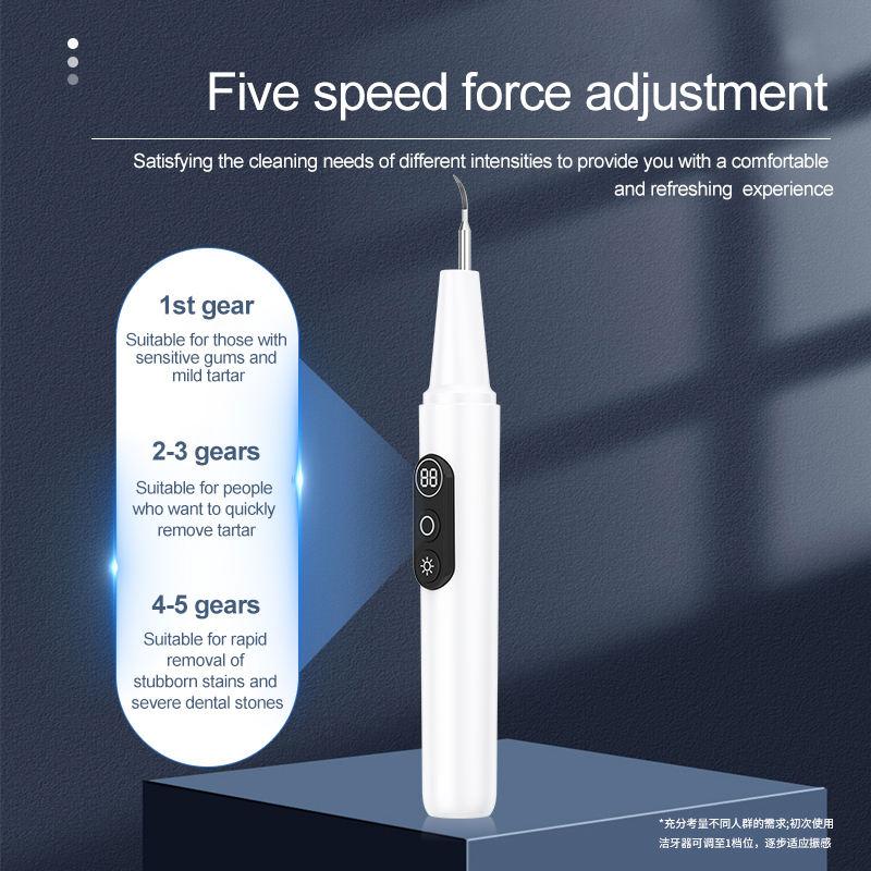 App Visual Ultrasonic Dental Scaler for Teeth with Endoscope 5 Levels Adjustment 200W LED Display Calculus Tartar Remover