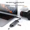 7 в 1 док-станция типа C USB-концентратор для ноутбука с компактным дизайном для хранения данных