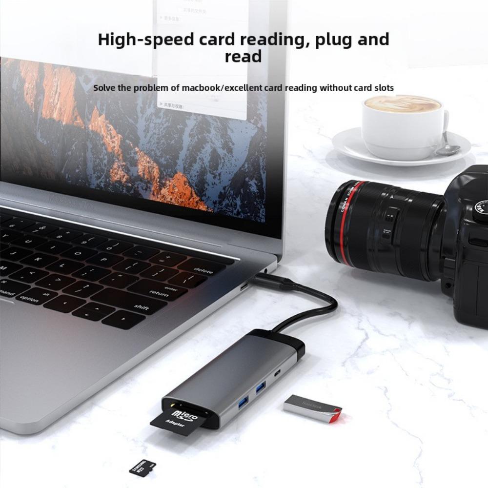 7 в 1 док-станция типа C USB-концентратор для ноутбука с компактным дизайном для хранения данных