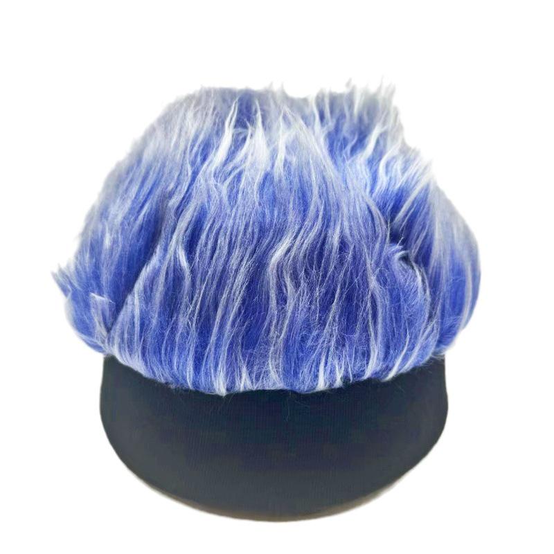 Hot-Selling Southeast Asia Knit Fur Hip-Hop Wig Cap for Men and Women