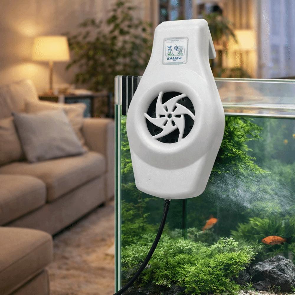Wall-Mounted Aquarium Cooling Fan Powerful Aquarium Wall Fan Fish Tank Fan Reptile Terrarium