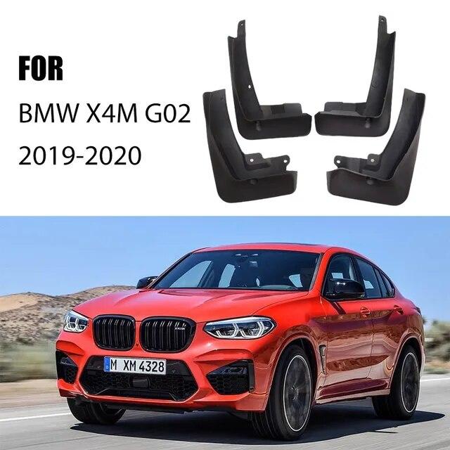 4pcs FOR BMW X4M G02 MUDGUARD Fenders Splash Mudflaps Guard Fender Mudguards Mud Flap Car Accessories Auto Styline Front Rrar