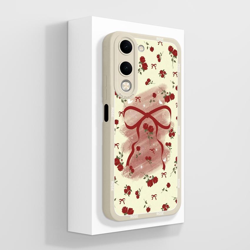 Для Vivo Y04 Y03 Y02 Y11 Y15 Y20 Чехол для телефона Милый мультяшный узор для девочек Гладкий жидкий силикон Противоударная защита Задние крышки Чехол для корпуса Vivo