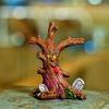 Halloween Resin Ornament Creepy Haunted House Tomb Tree Demon Root