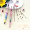 100 Pcs Stainless Steel Beadable Pen Extender Rods, 4.61 Inch Metal Blank Bars for Beadable Pens, Replacement Parts for DIY Craft and Keychain Making
