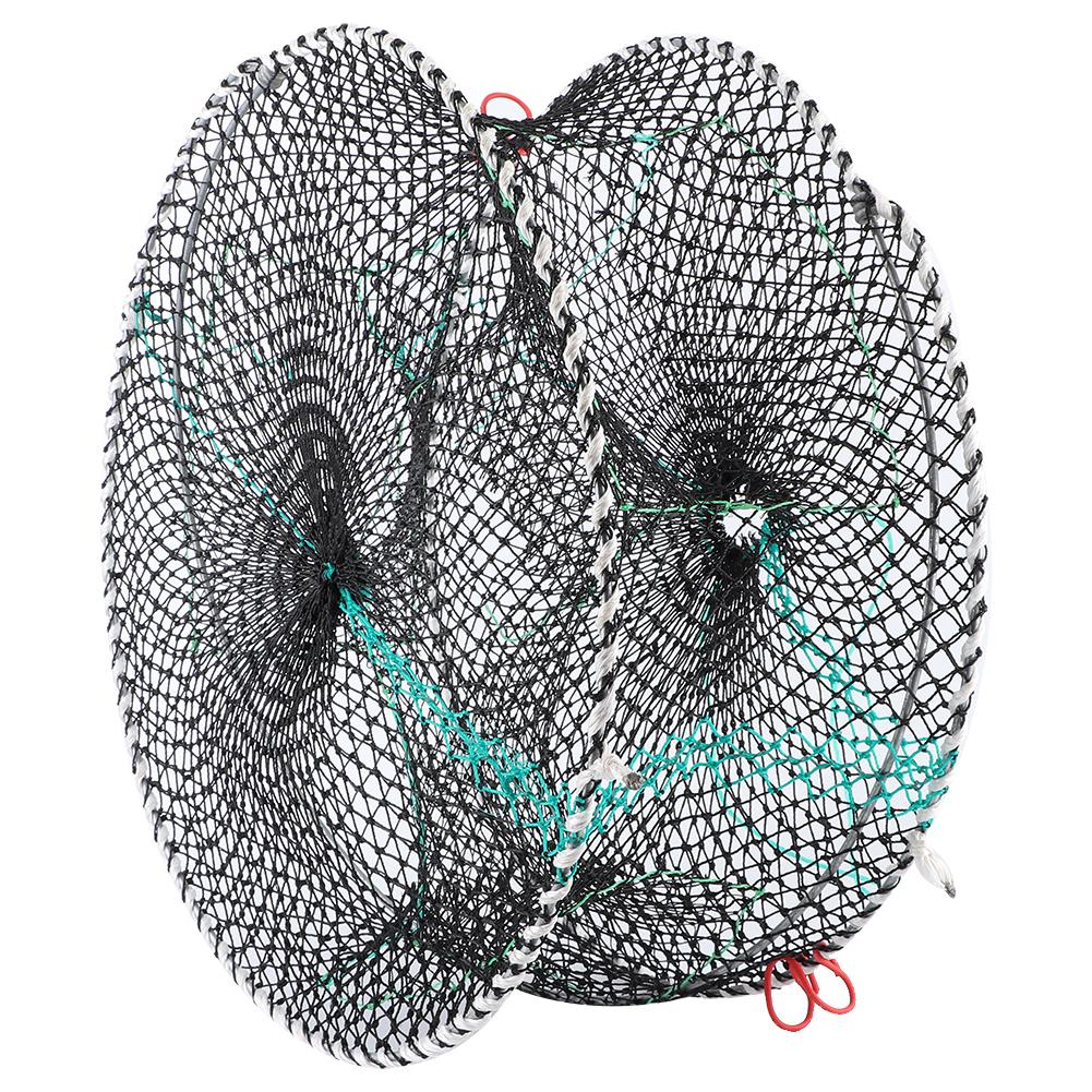 Portable Collapsible Crab Traps Foldable Crabbing Net for Lobster Shrimp Cast Mesh Fishing