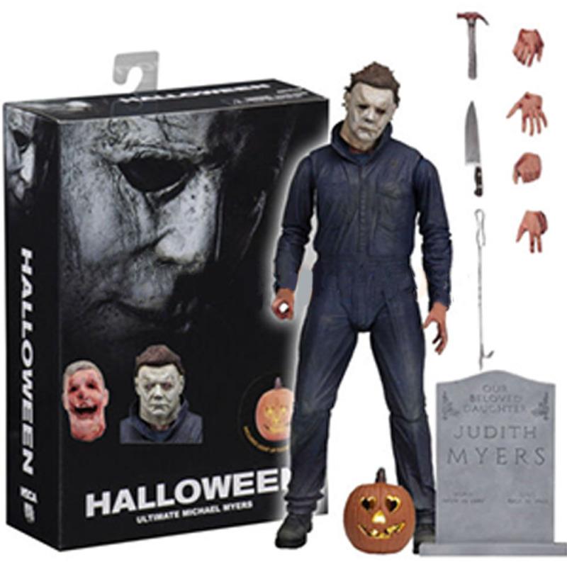 Neca Хэллоуин Ultimate Майкл Майерс 7-дюймовая экшн-фигурка 2018 Фильм 1:12 подвижных игрушечных моделей Красивый