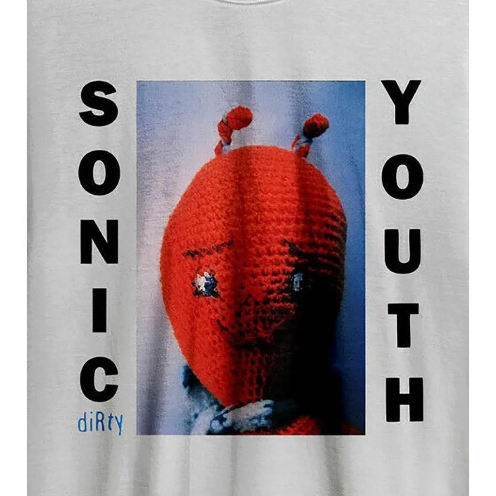 Summer New Men T-shirts 100% Cotton Sonic Youth Unisex T Shirt Dirty Size for Men Y2k Harajuku Street Oversize Unseix Top