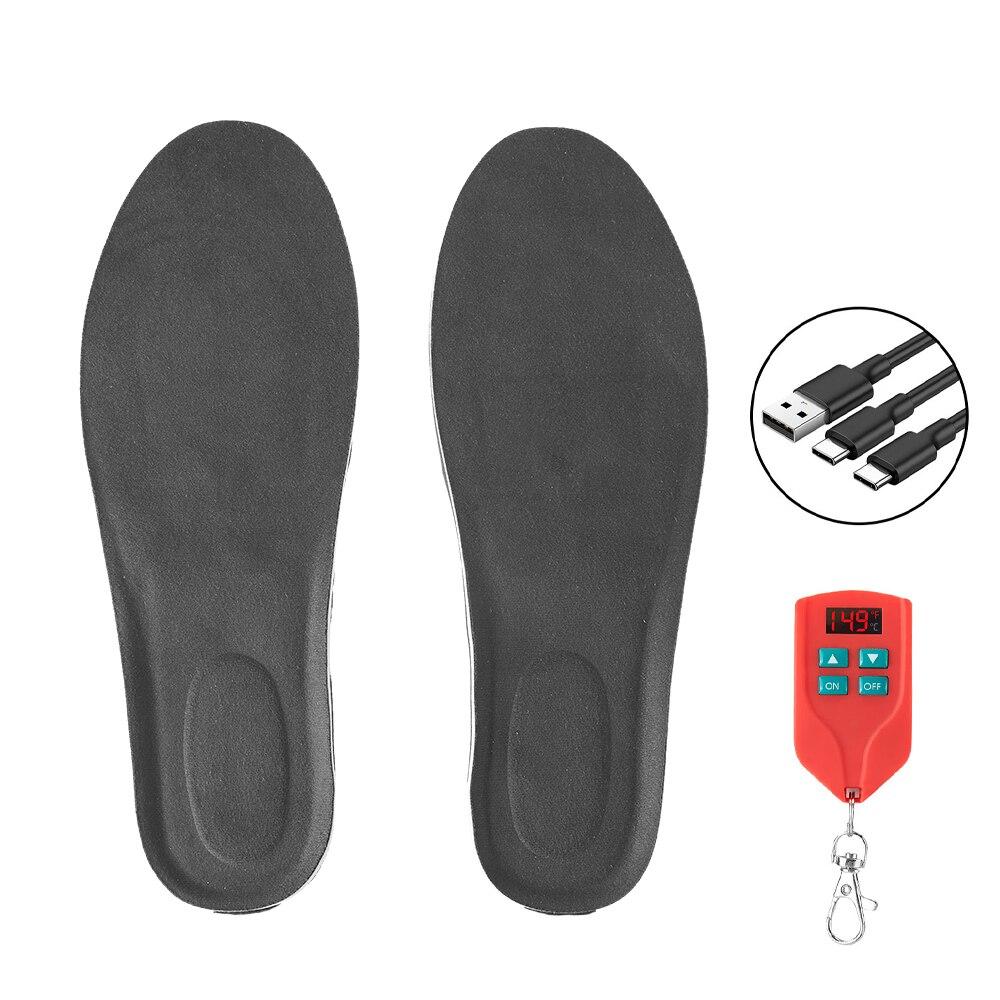Heated Insoles 2000mAh Winter Outdoor Precise Remote Control Charging Heated Insoles Tailorable Electric Heated Insoles