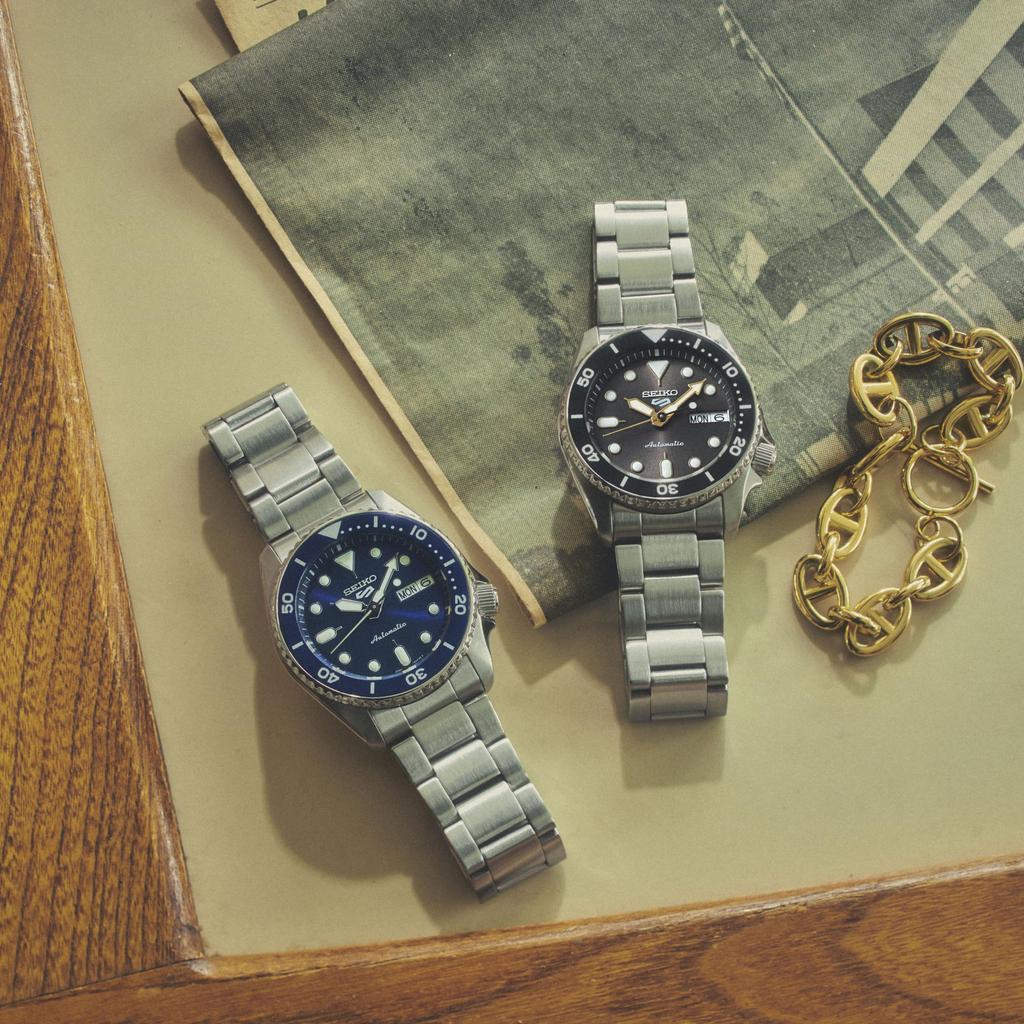 Seiko Five Sports SKX Automatic SBSA299 Mid-size Watch, Silver,