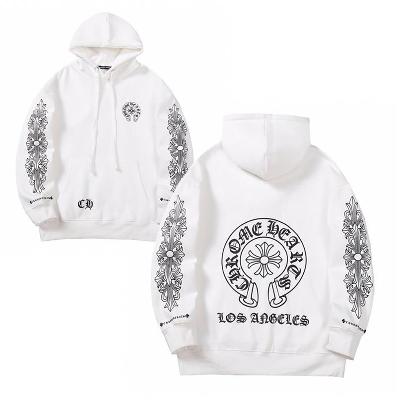 815 CHROME HEARTS Осень-Зима 2026 Новая Классическая толстовка с капюшоном большого размера с логотипом, Подходит для ношения парами
