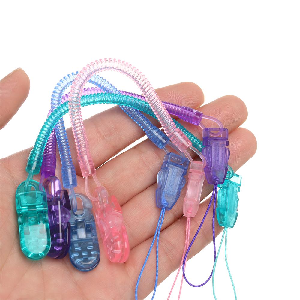 1PC DIY Infant Soother Baby Teething Nipple Strap Pacifier Chain Dummy Clips