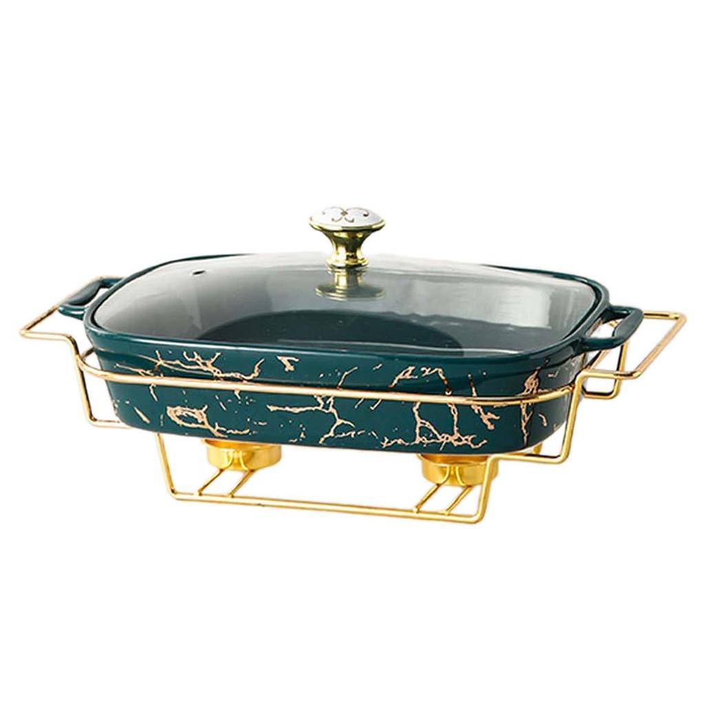 Chafing Dish Rectangular Easy To Use Easy To Clean Warmer Server for Restaurant