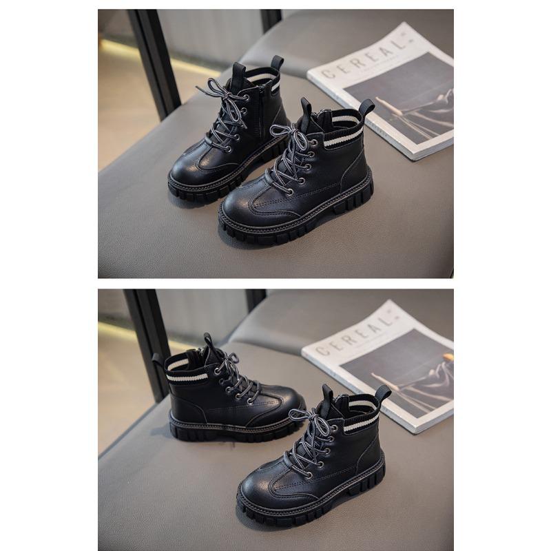 Новые модные ботинки Martin для мальчиков, детские повседневные ботинки с мягкой подошвой, короткие ботинки для детей среднего и старшего возраста, ботинки для начальной школы, одинарные ботинки