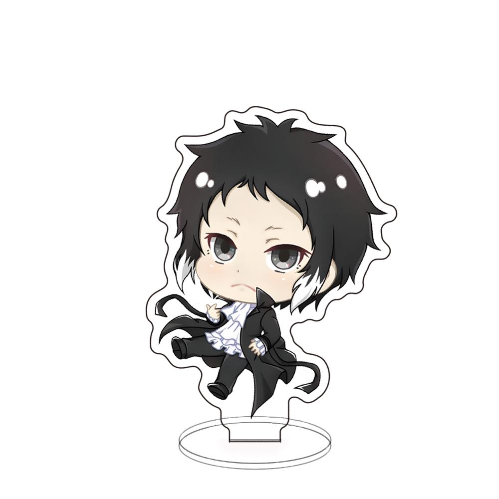 Акриловые Панельные Украшения Акриловая Подставка Bungo Stray Dogs Дазай Осаму Ода Сакуносукэ Фигурка Модель Пластина Настольный Декор Рождественские Подарки