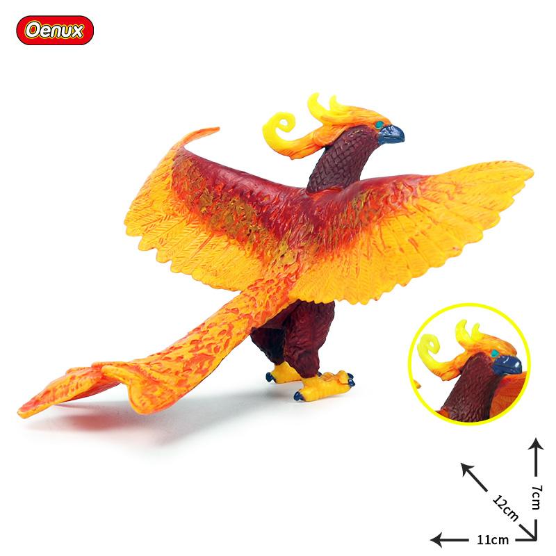 Oenux Original Savage Dinosaurs Myth Dragon Animals Model Fire Bull Octopus Monster Crab Action Figures Kids Collection Toy Gift