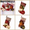Висит Рождественский Чулок Подарочный Мешок Санта-Клауса Снеговик Рождественский Подарок Носок Рождественский Декор