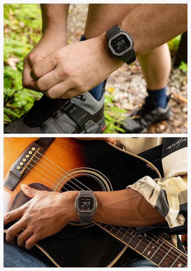 Часы Casio G-Shock (Официальный японский продукт) G-SQUAD с монитором сердечного ритма и Bluetooth, DW-H5600MB-8JR, Мужские, Серые